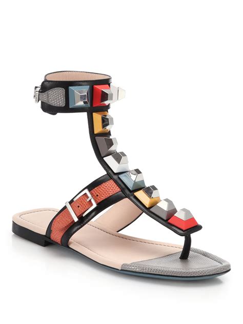 fendi studded sandals|women fendi sandals clearance.